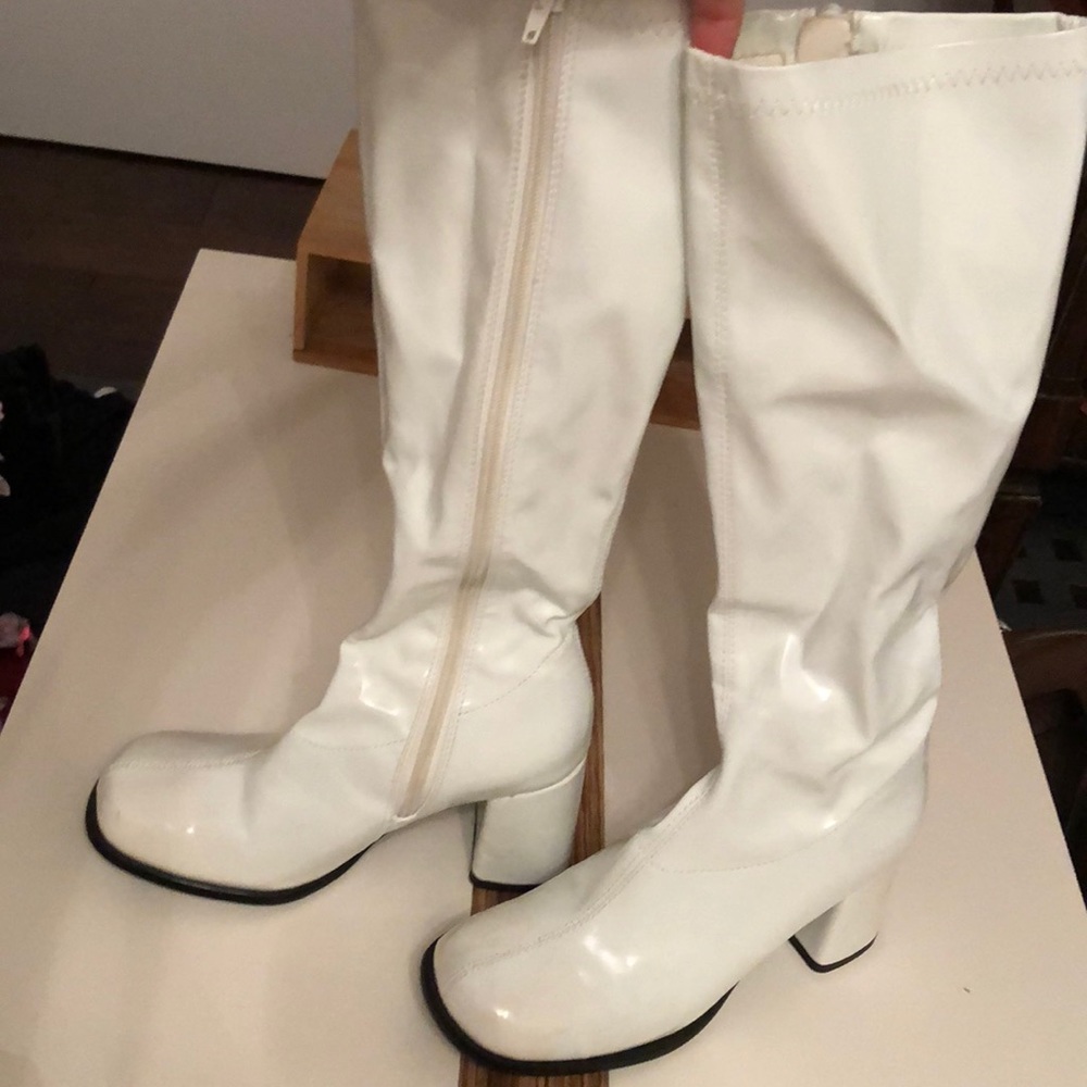 White GoGO boots